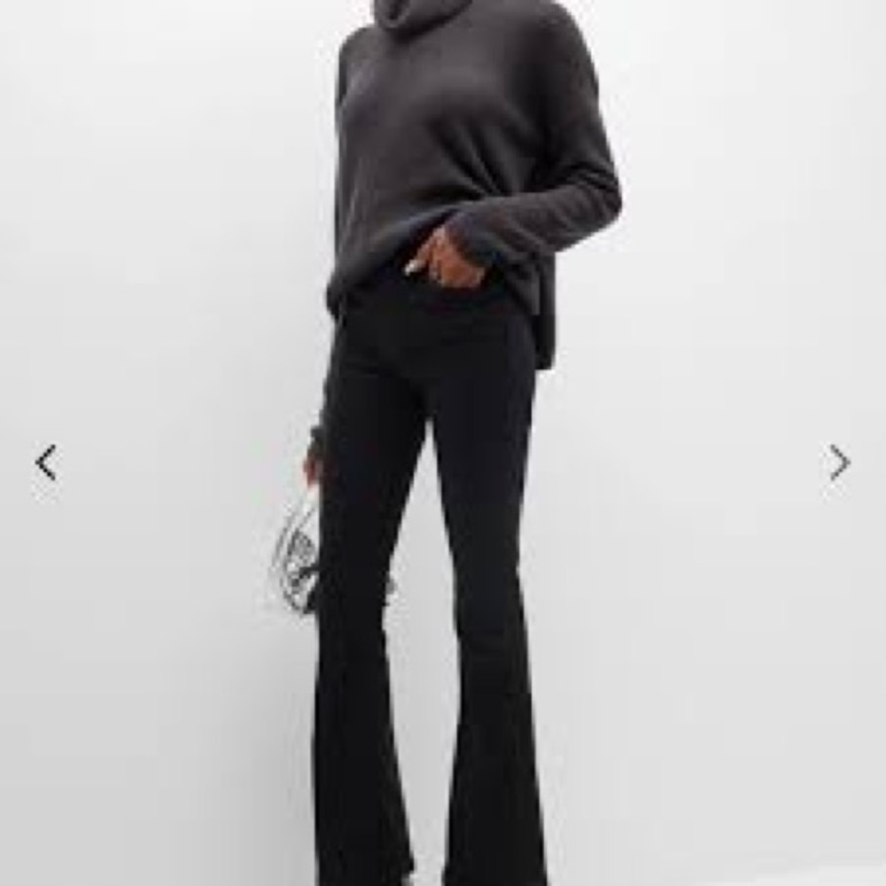 MOTHER Jeans Weekender Flare “Not Guilty” Black Jeans Sz 27 (30”inseam) 4